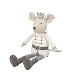 Mon Ami King Mouse Nutcracker Plush Toy White